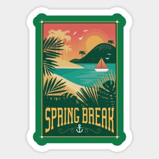 Vintage Spring Break Sticker